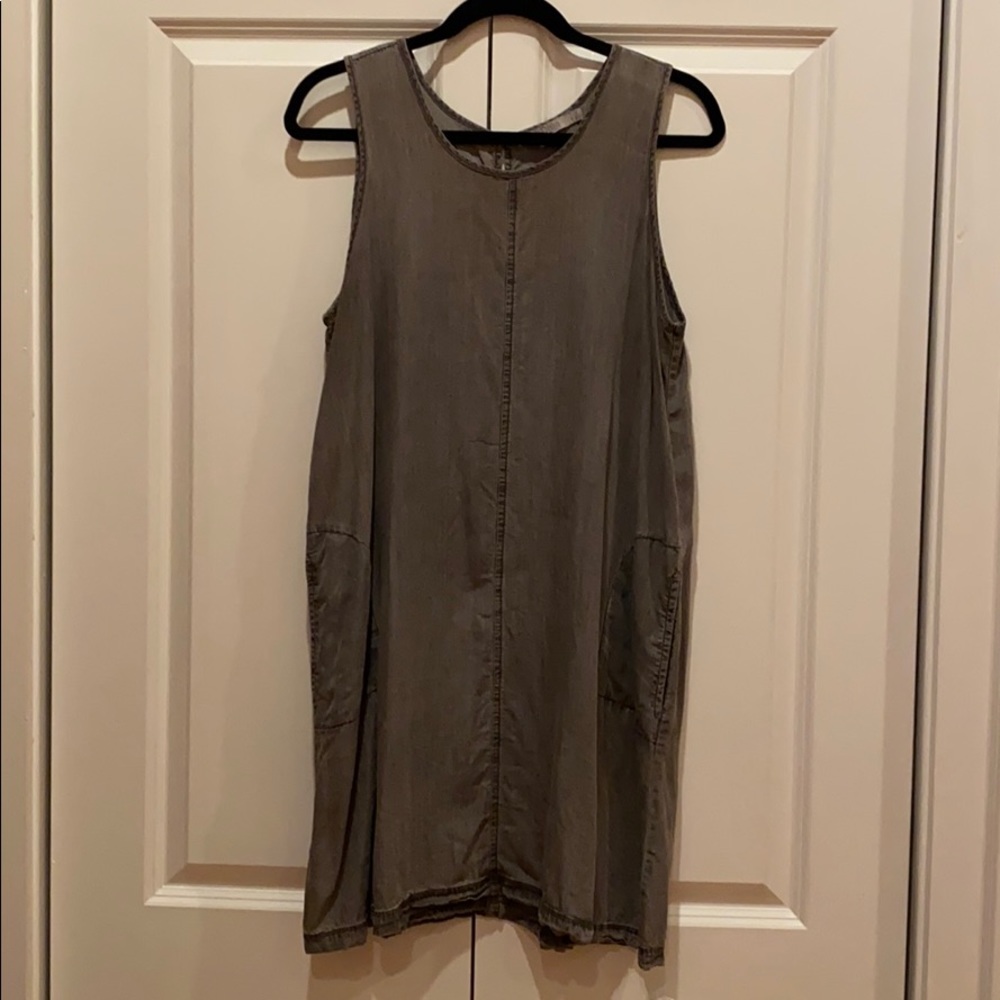 Dalia gray dress/beach coverup, size L